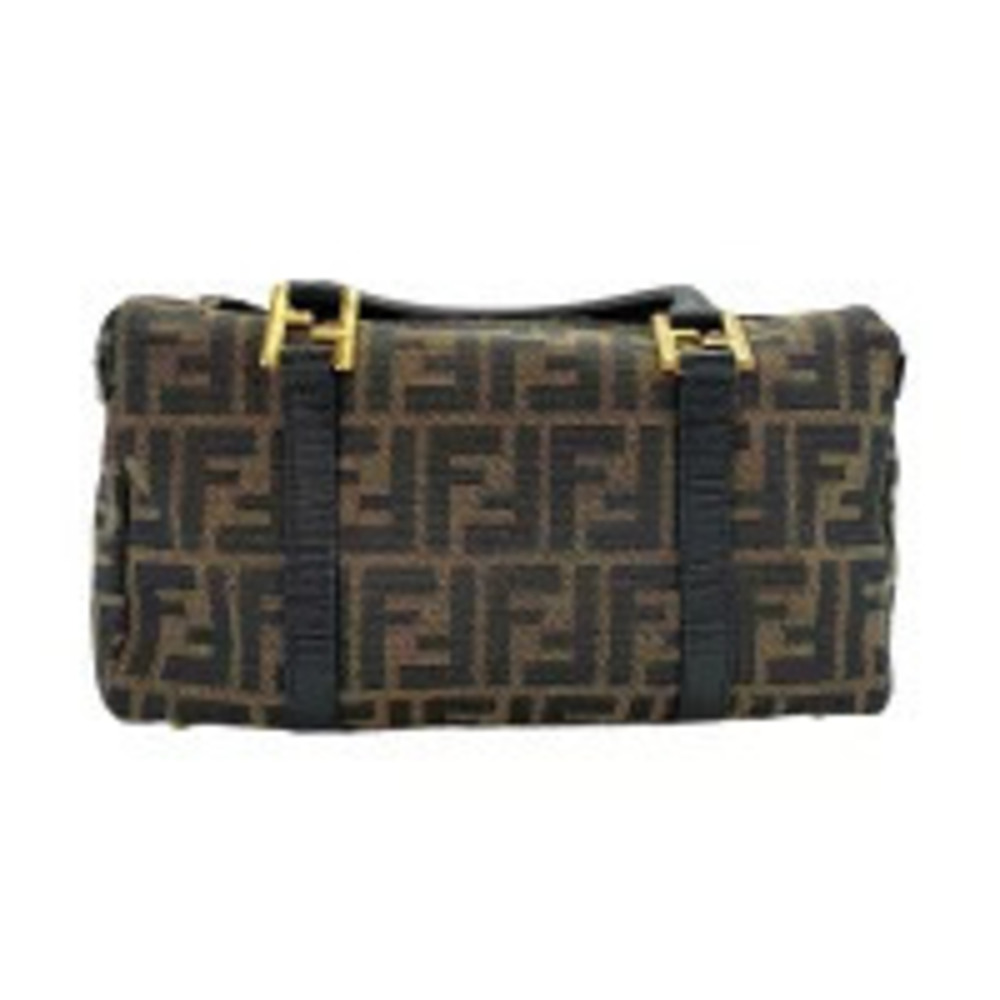 Fendi Leather Handbag Beige Cream